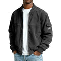 Men's Casual Corduroy Bomber Baseball Jacket