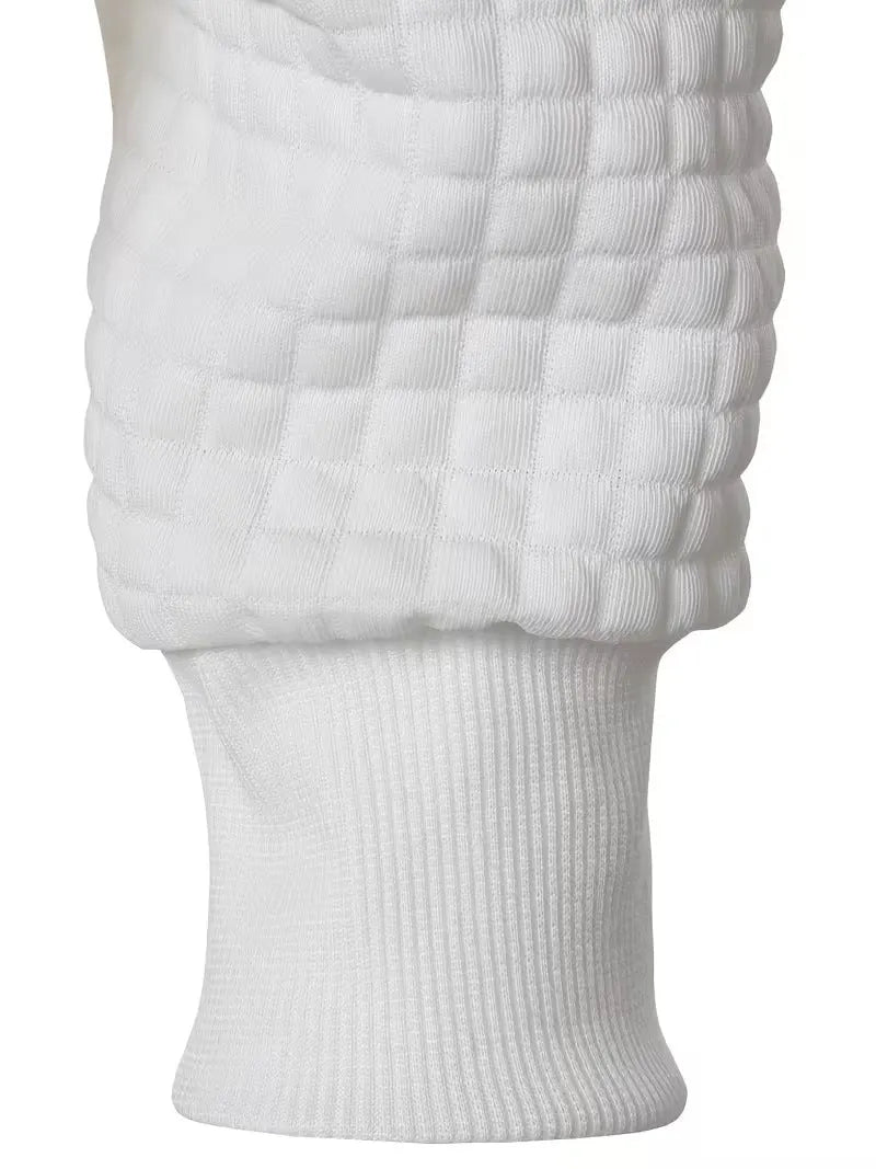 Casual Stand Collar Quilted Zip-Up Jacket