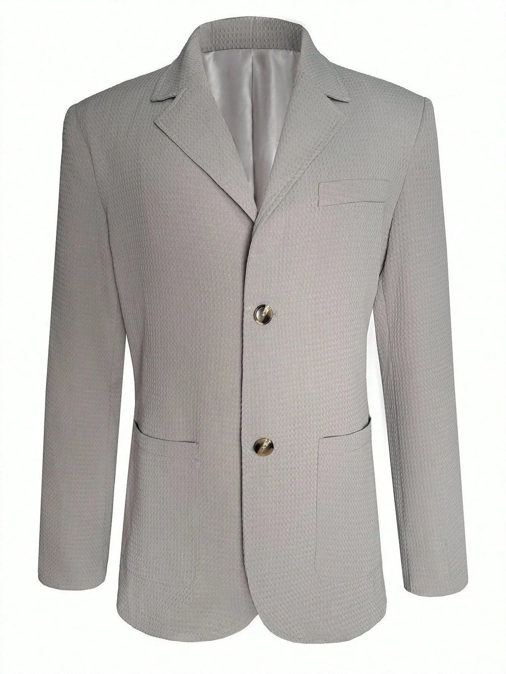 Textured Jacquard Relaxed Fit Blazer