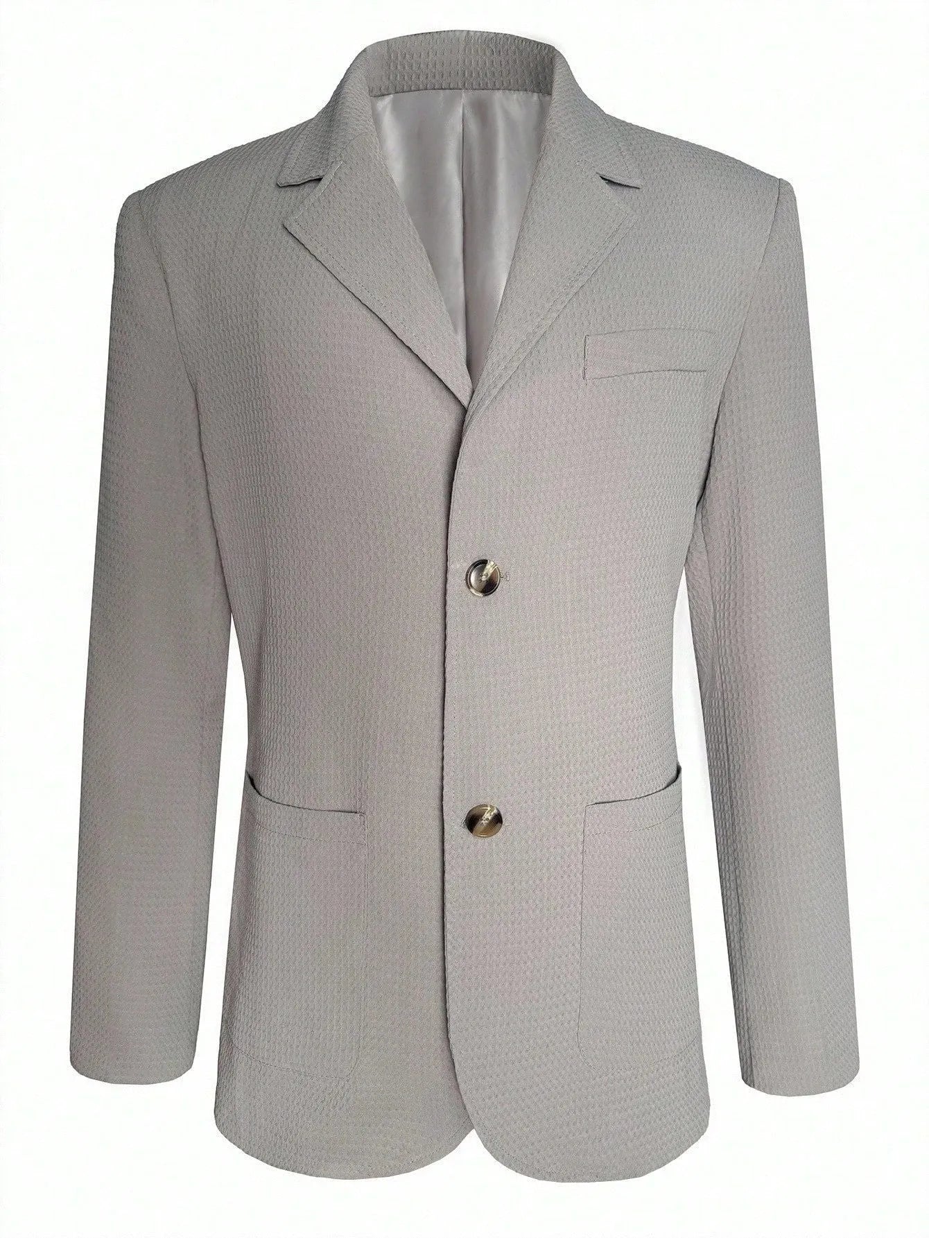 Textured Jacquard Relaxed Fit Blazer