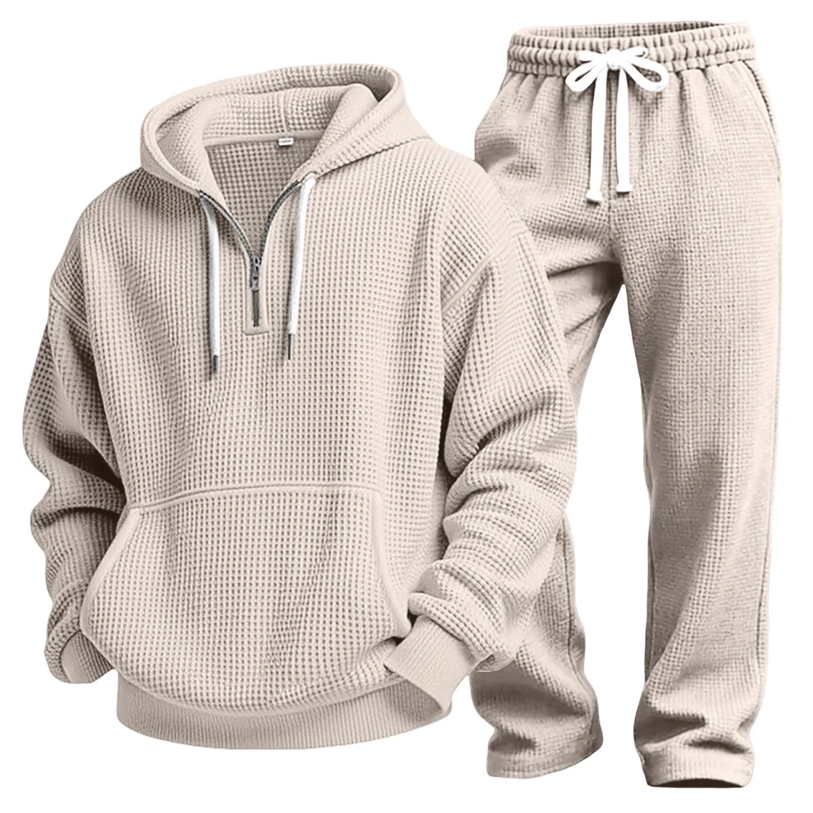Men's Outdoor Casual Waffle Knit Tracksuit