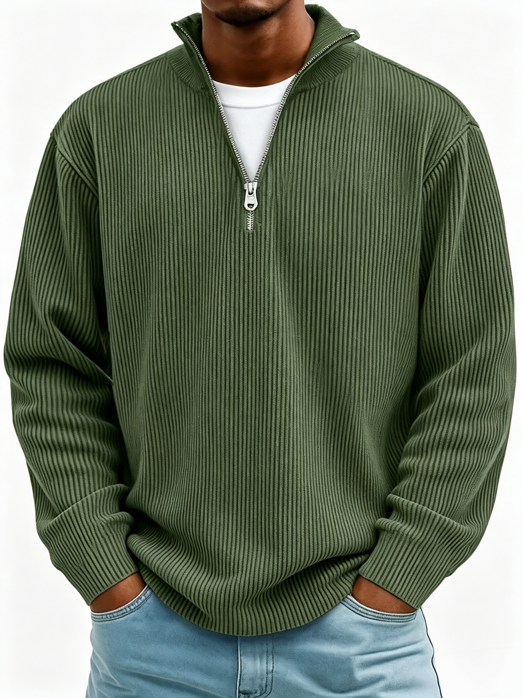 Men's Classic Comfort Corduroy Polo Shirt
