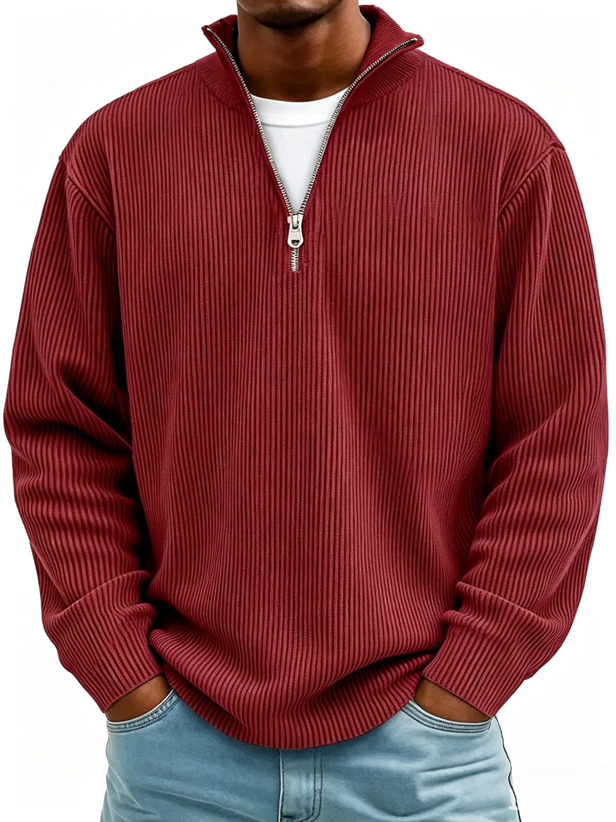 Men's Classic Comfort Corduroy Polo Shirt