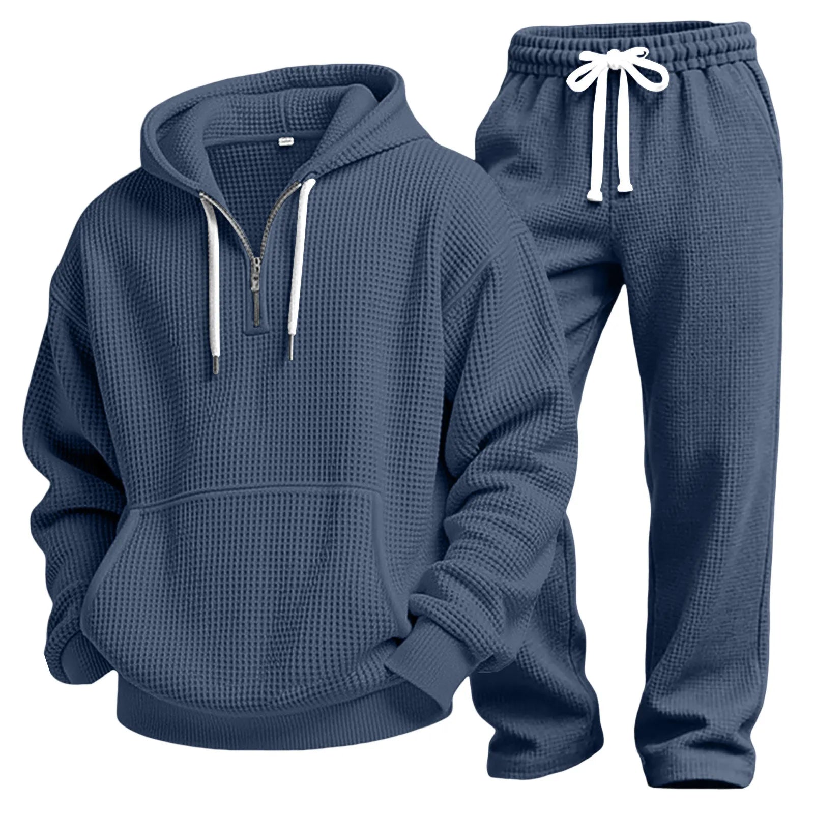 Men's Outdoor Casual Waffle Knit Tracksuit