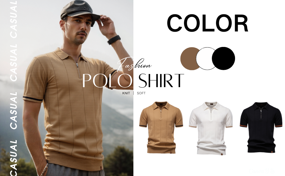 Men's Business Casual Polo Shirts