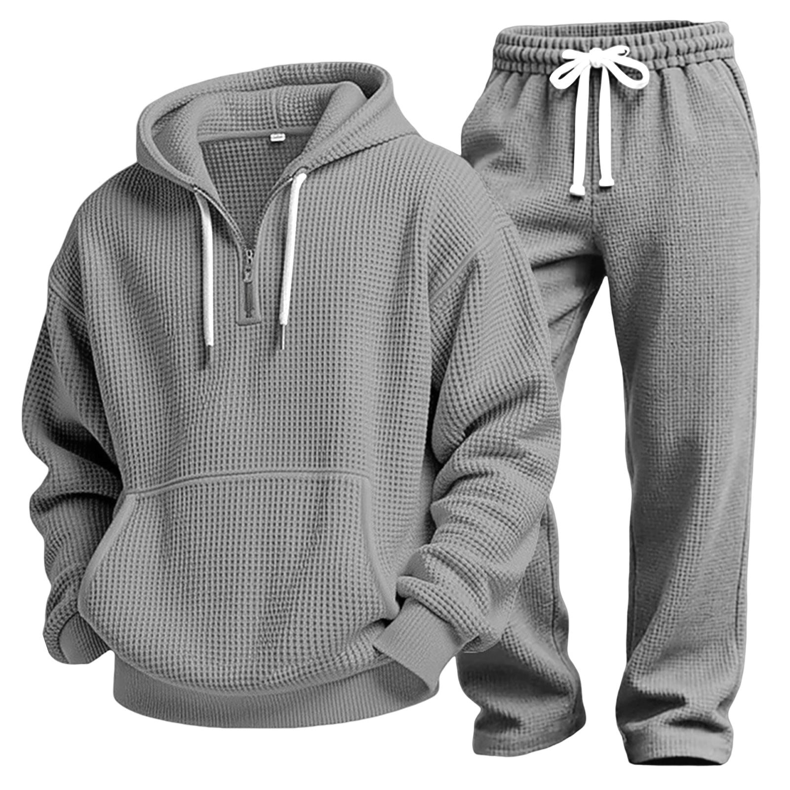 Men's Outdoor Casual Waffle Knit Tracksuit