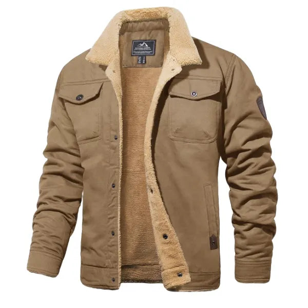 Men's Cotton jacket with Sherpa lining